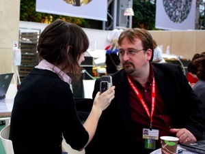 Interviewing Graham Saul, then-director of the Climate Action Network-Réseau Action Climat Canada in Copenhagen