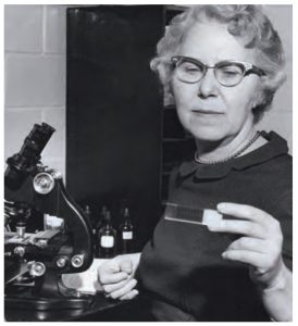 Ethel allen in her lab [source: https://www.supportuw.org/wp-content/uploads/annual_report_06.pdf]